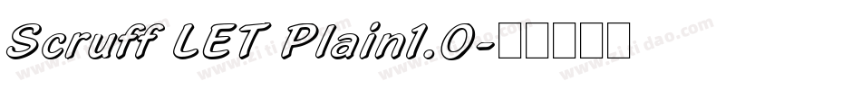 Scruff LET Plain1.0字体转换